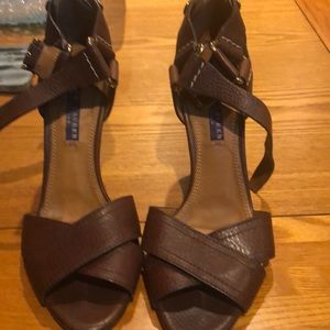 Ralph Lauren purple collection leather